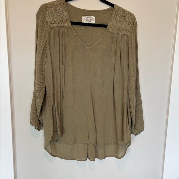 Current/Elliott Women's Olive Green Blouse 2/M - Picture 1 of 4